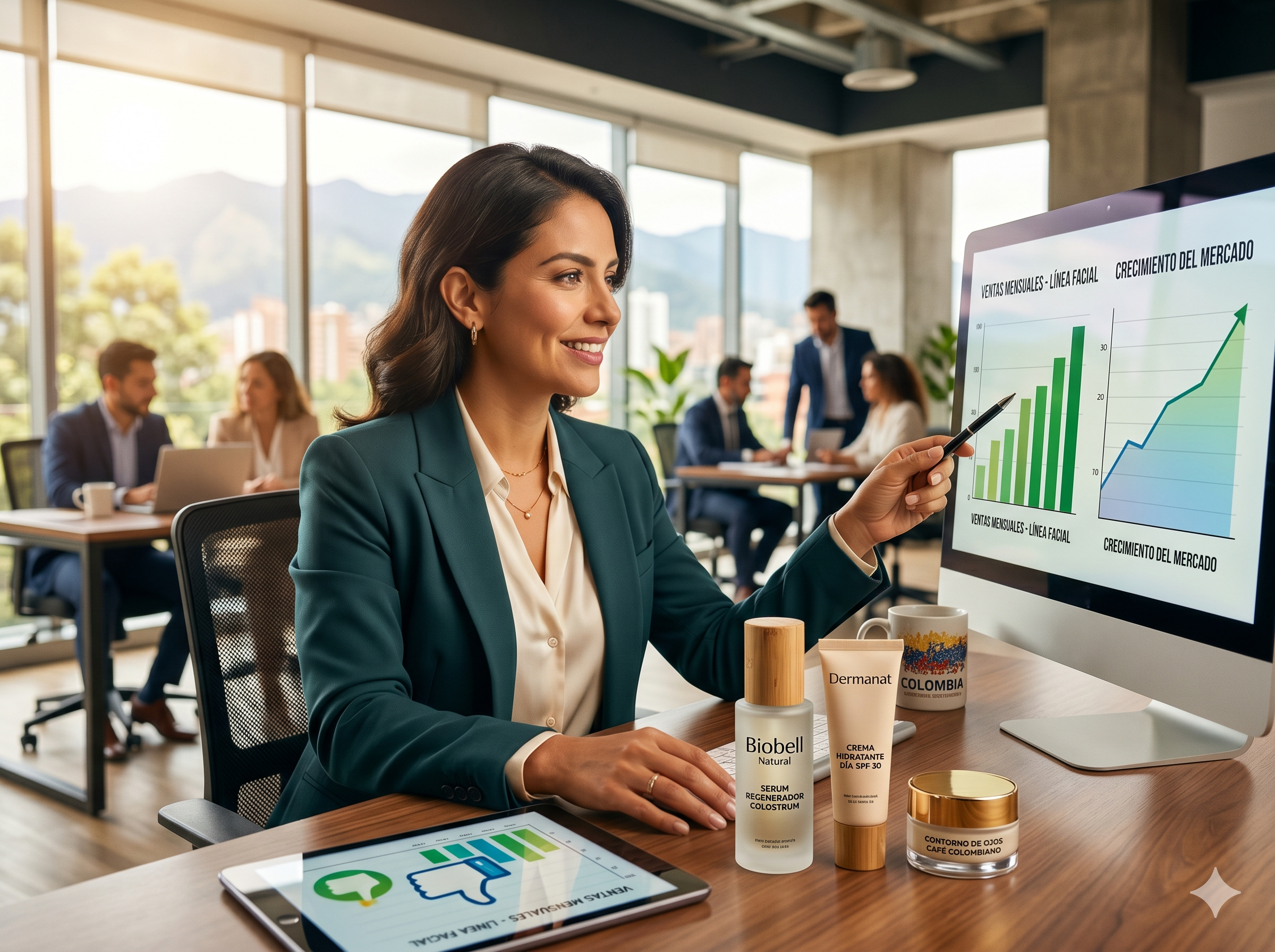 Gerente satisfecho con MarketingFarma