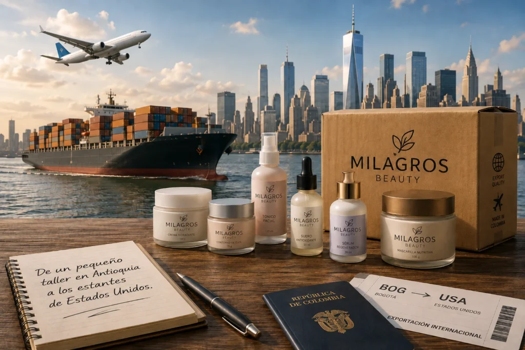 Internacionalización de Milagros Beauty Colombia hacia Estados Unidos
